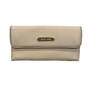 KORS Michael Kors Cream Austin Flat Wallet